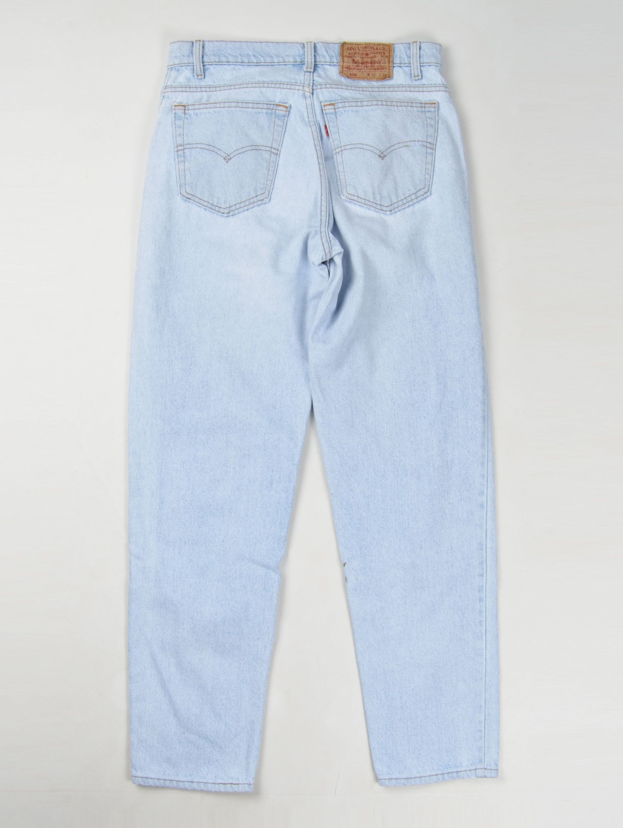 Levi's Vintage Clothing × Vintage Vintage Levi's 550 Made in USA Light Blue Denim Jeans Size US 32 / EU 48 - 9 Thumbnail