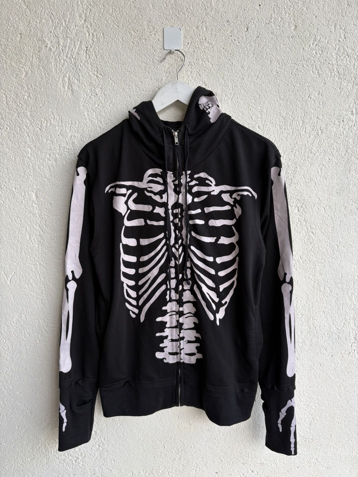 Kapital 2000s ACDC Rag Japanese skeleton zip hoodie | Grailed
