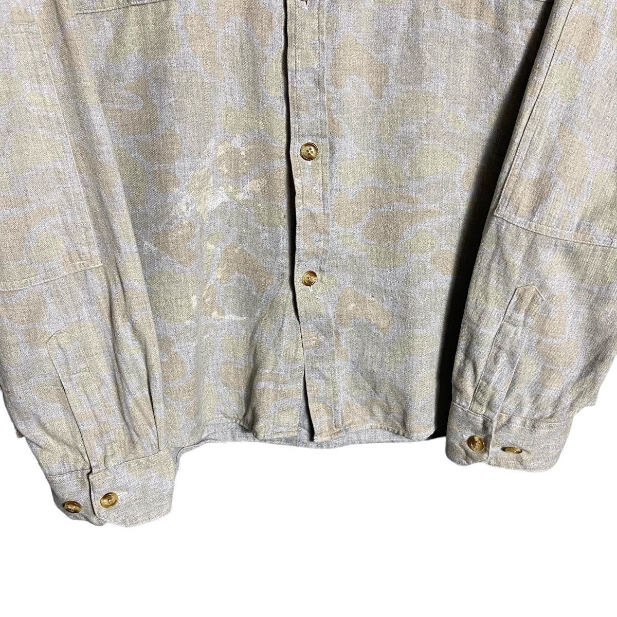 Stussy × Vintage Vintage Stussy Camo Military Pocket Long Sleeve Shirt Size US L / EU 52-54 / 3 - 8 Thumbnail