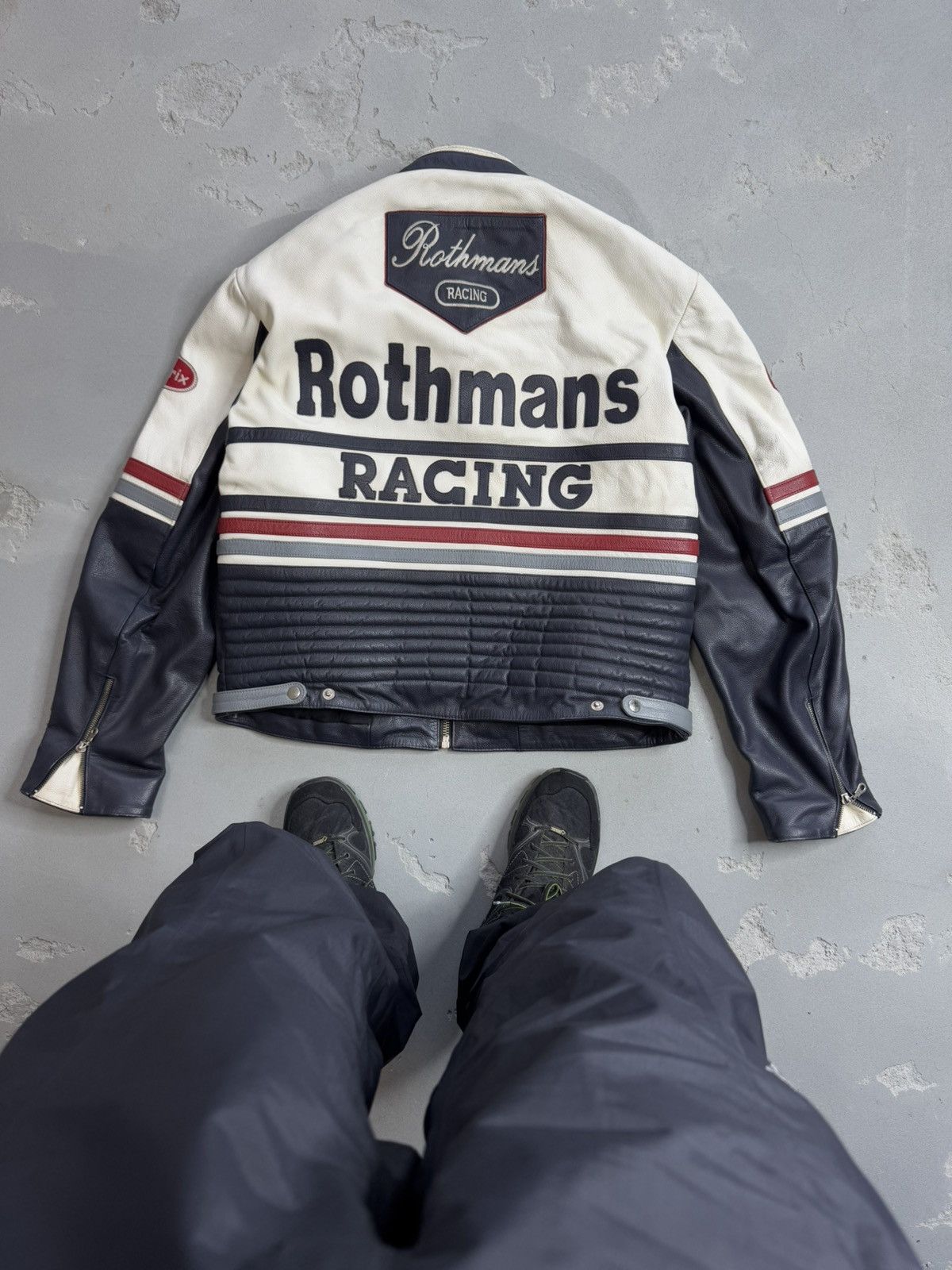 Vintage Suzuki Rothmans Racing Leather Jacket Vintage RARE Size US XL / EU 56 / 4 - 2 Thumbnail