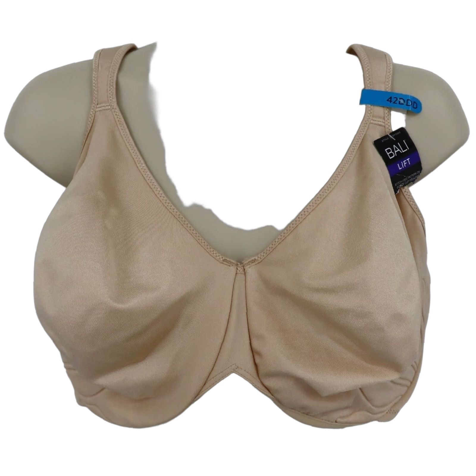 Vintage Bali Live It Up Seamless Underwire Bra 42DDD Beige Plus Size Women NEW Size ONE SIZE - 1 Thumbnail