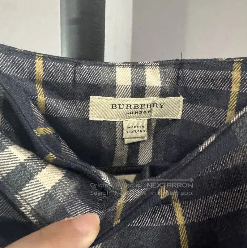 Burberry Burberry Blue Women's Cotton Midi Skirt. Size 23" - 5 Thumbnail