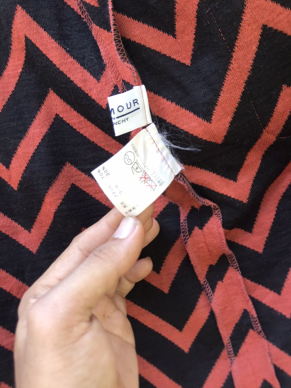 Designer × Givenchy 💥Chevron Glamour Givenchy Button Up Blouses Size M / US 6-8 / IT 42-44 - 7 Thumbnail