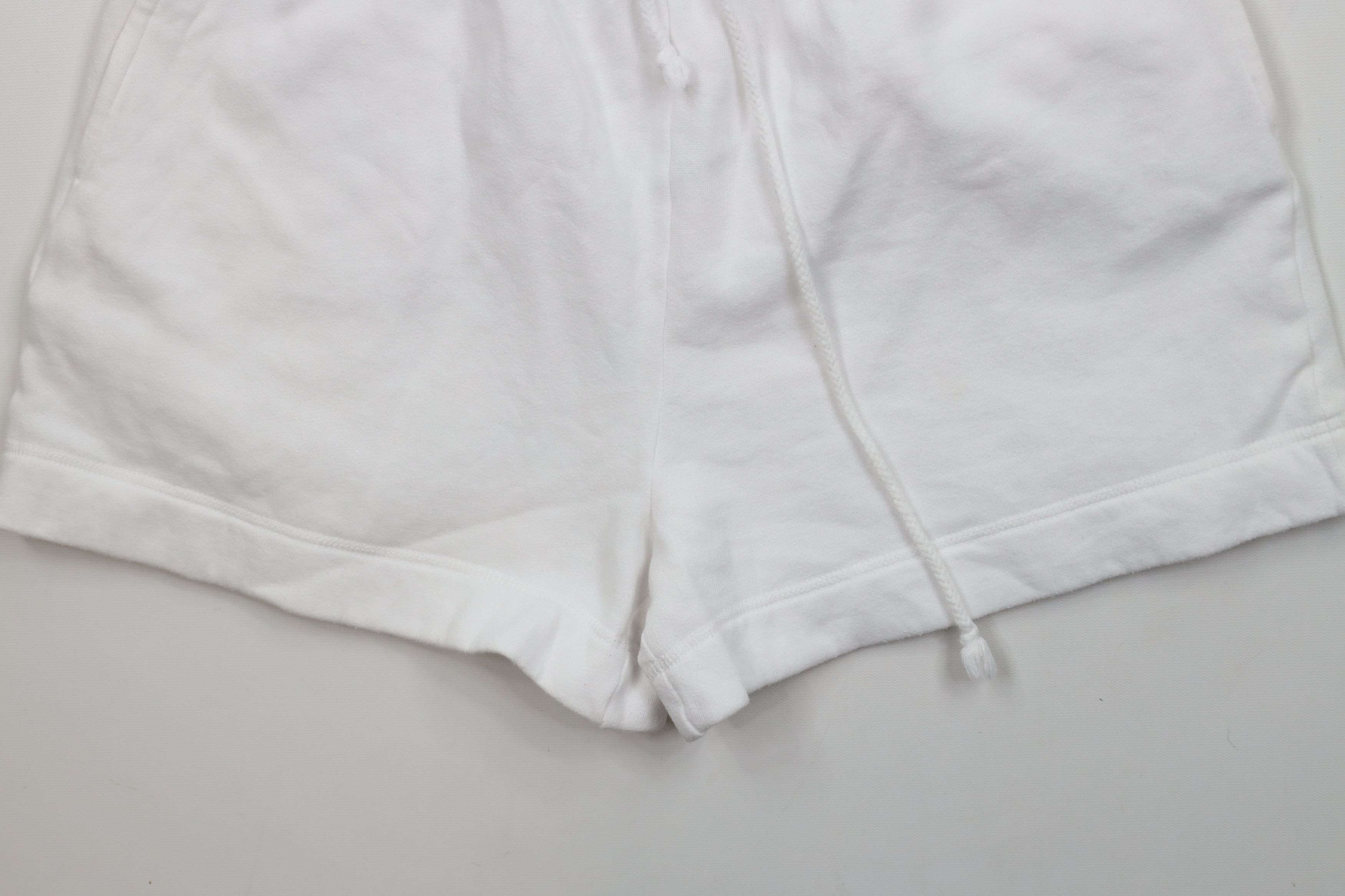 Vintage Vintage 90s Streetwear Blank Sweatpants Shorts White USA Size 26" / US 2 / IT 38 - 4 Thumbnail