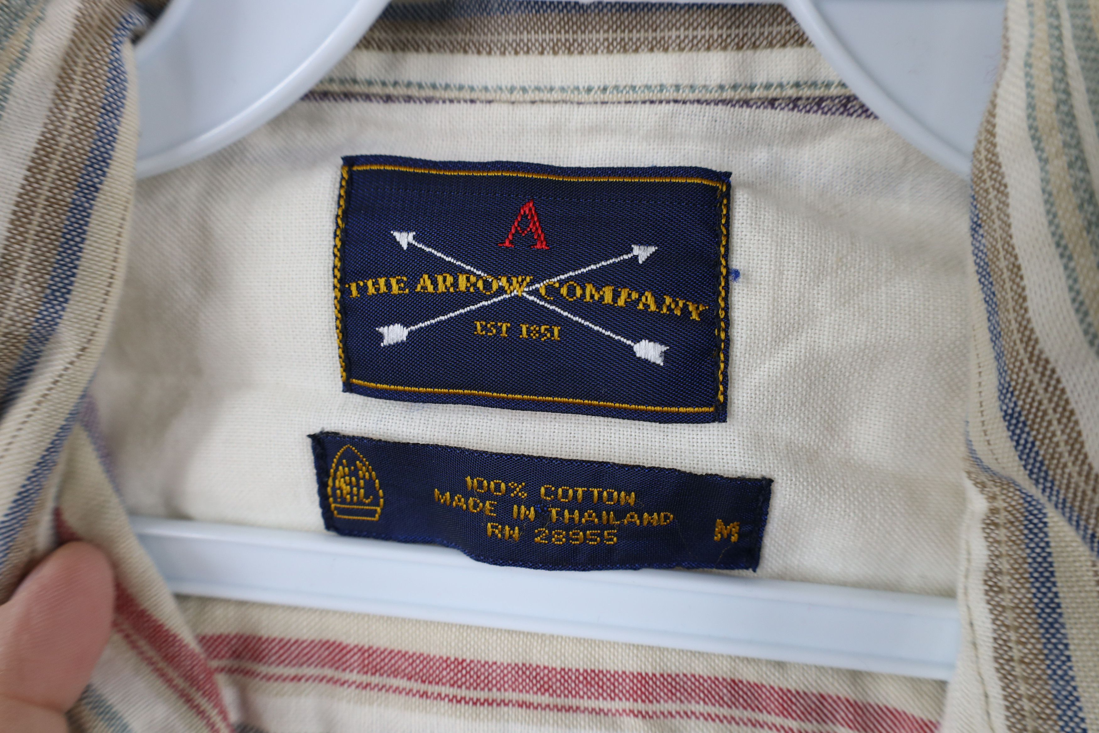 Vintage Vintage 90s Streetwear Striped Collared Button Down Shirt Size US M / EU 48-50 / 2 - 9 Thumbnail