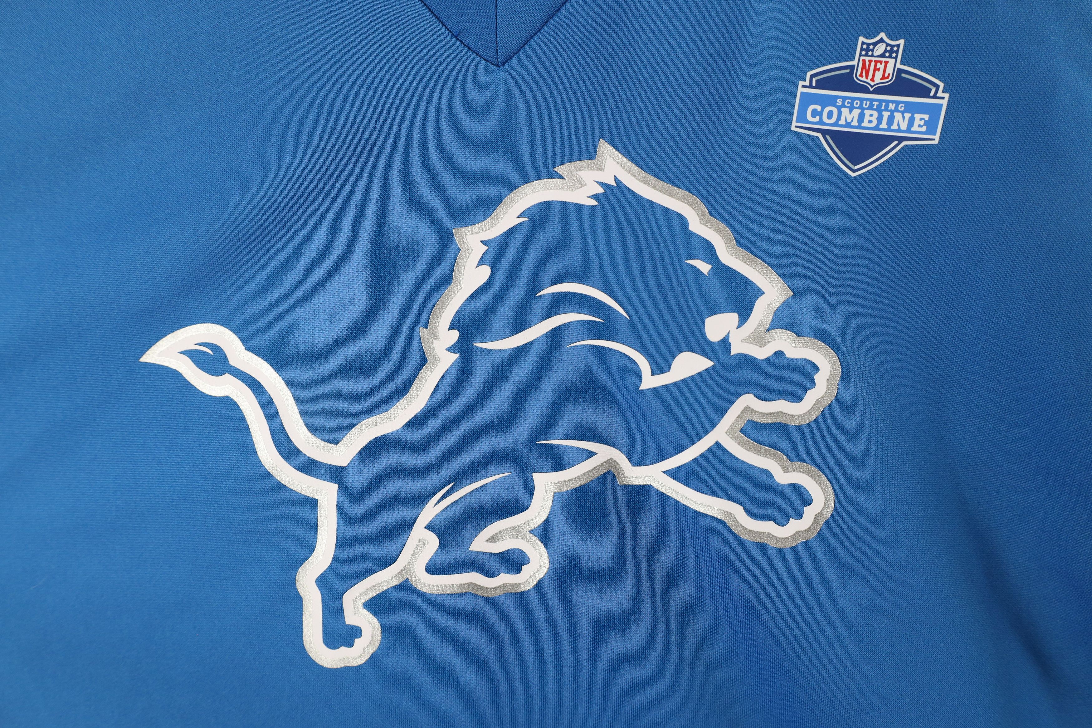 Vintage NFL Combine Detroit Lions Football Jersey T-Shirt Blue Roar Size M / US 6-8 / IT 42-44 - 4 Thumbnail