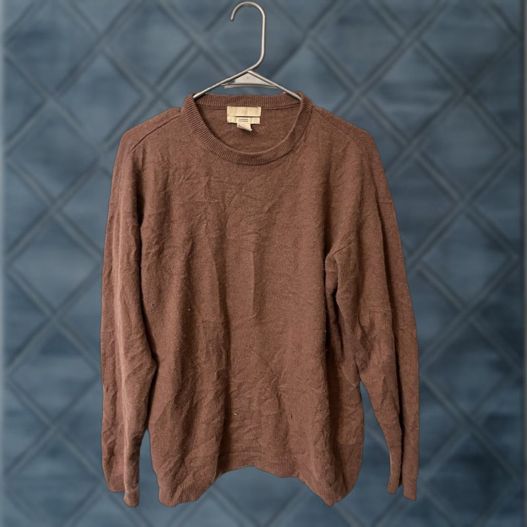 H&M H&M Women's Cashmere Sweater Brown Pinkish Crew Neck Long Sleeve Size Small Size S / US 4 / IT 40 - 1 Thumbnail