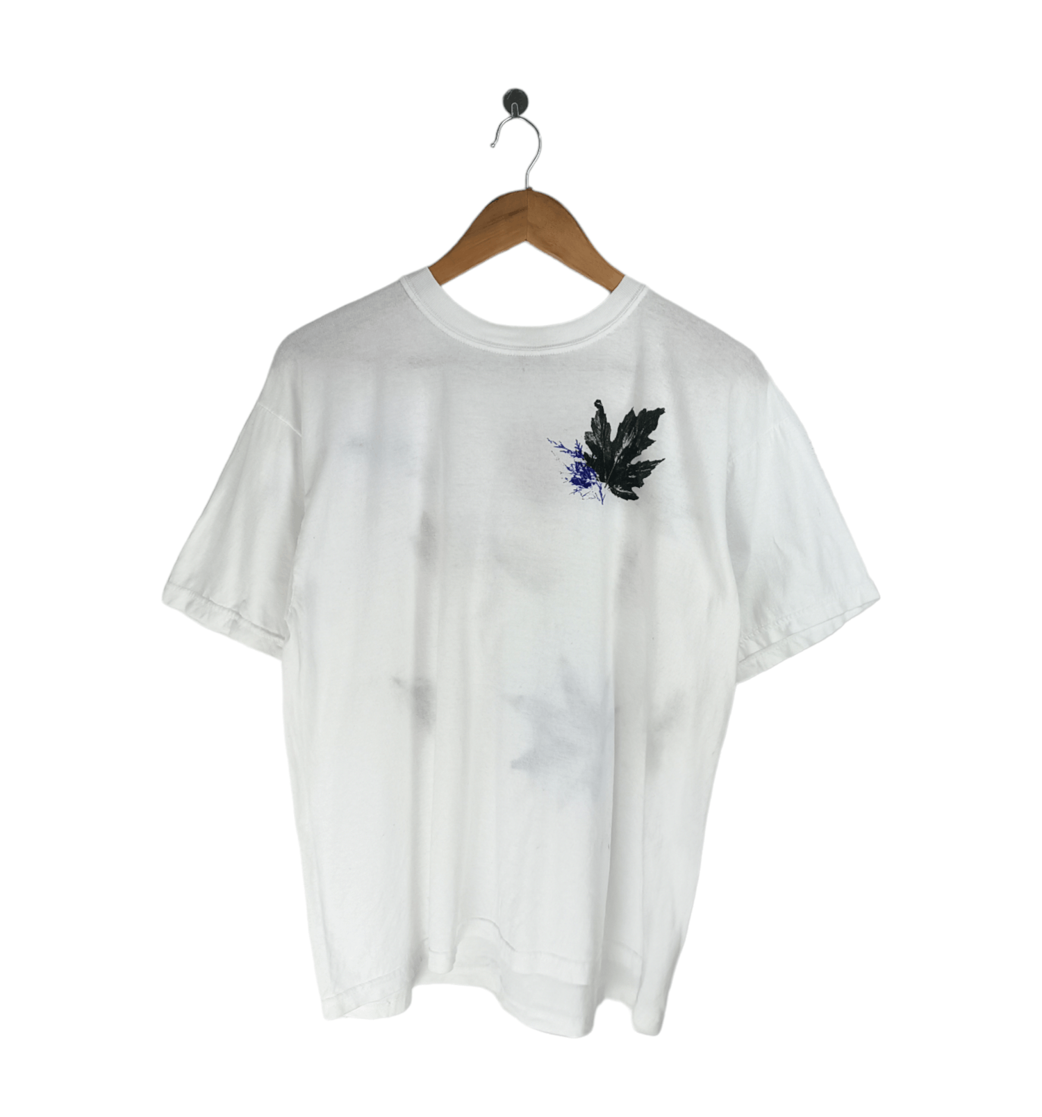 Vintage VINTAGE ART TEE DIY FROM LEAF WITH PAINT VERY RARE! Size US M / EU 48-50 / 2 - 2 Thumbnail