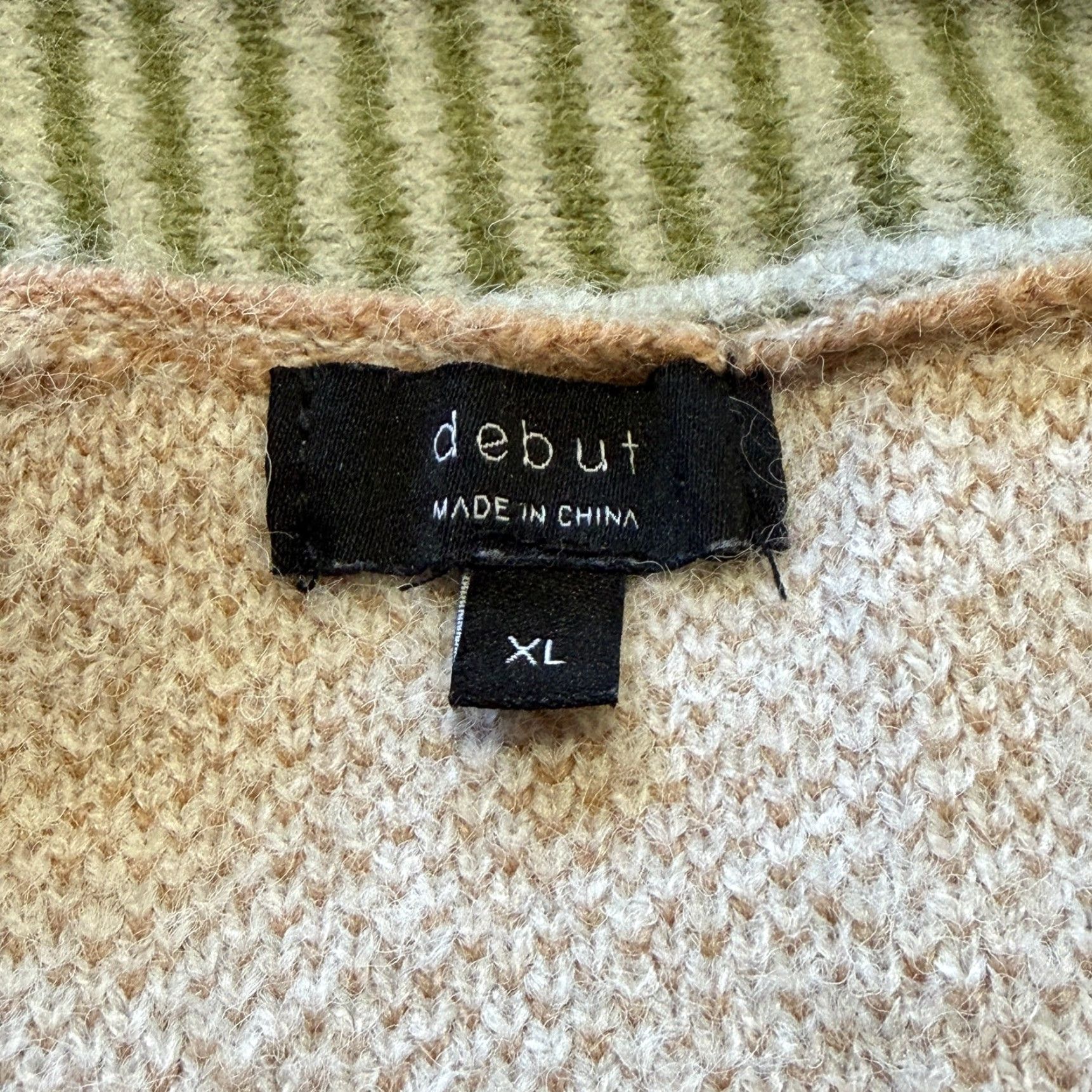Vintage VINTAGE Debut Cardigan Sweater Womens XL Open Front Fringed Hem Southwestern Aztec Longg Size XL / US 12-14 / IT 48-50 - 3 Thumbnail
