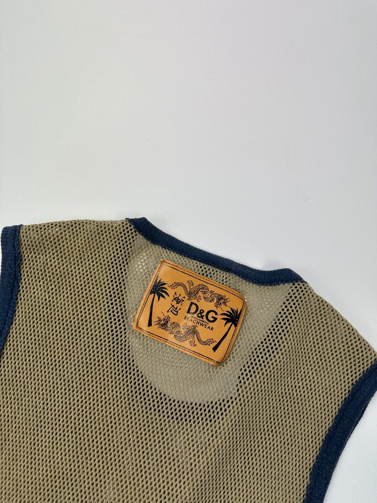 Dolce & Gabbana Dolce & Gabbana SS2003 Khaki Cargo Pocket Mesh Tank Top Size US S / EU 44-46 / 1 - 4 Thumbnail