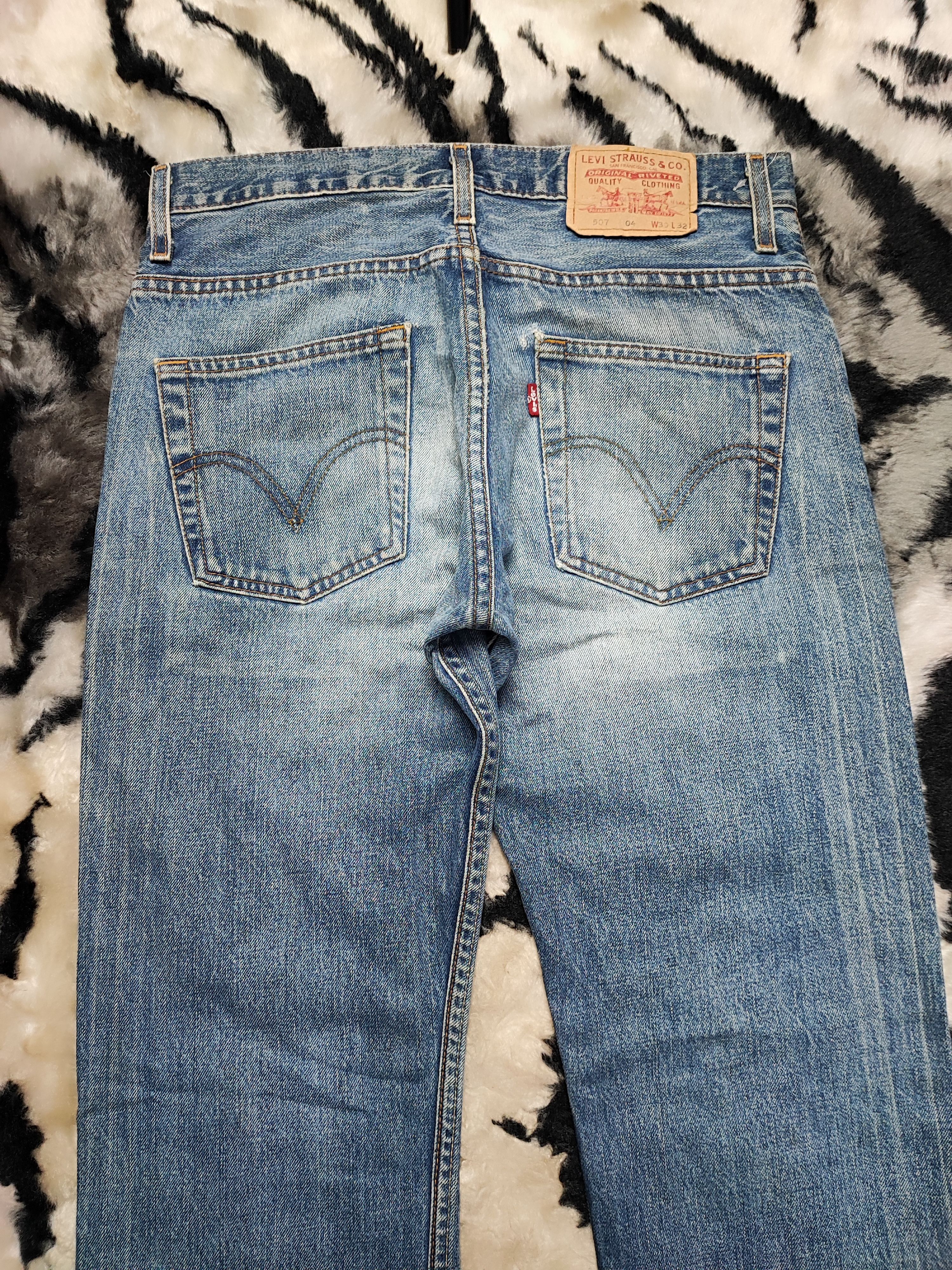 Levi's Levis 507 Flare Distressed Vintage Denim Size US 30 / EU 46 - 9 Thumbnail