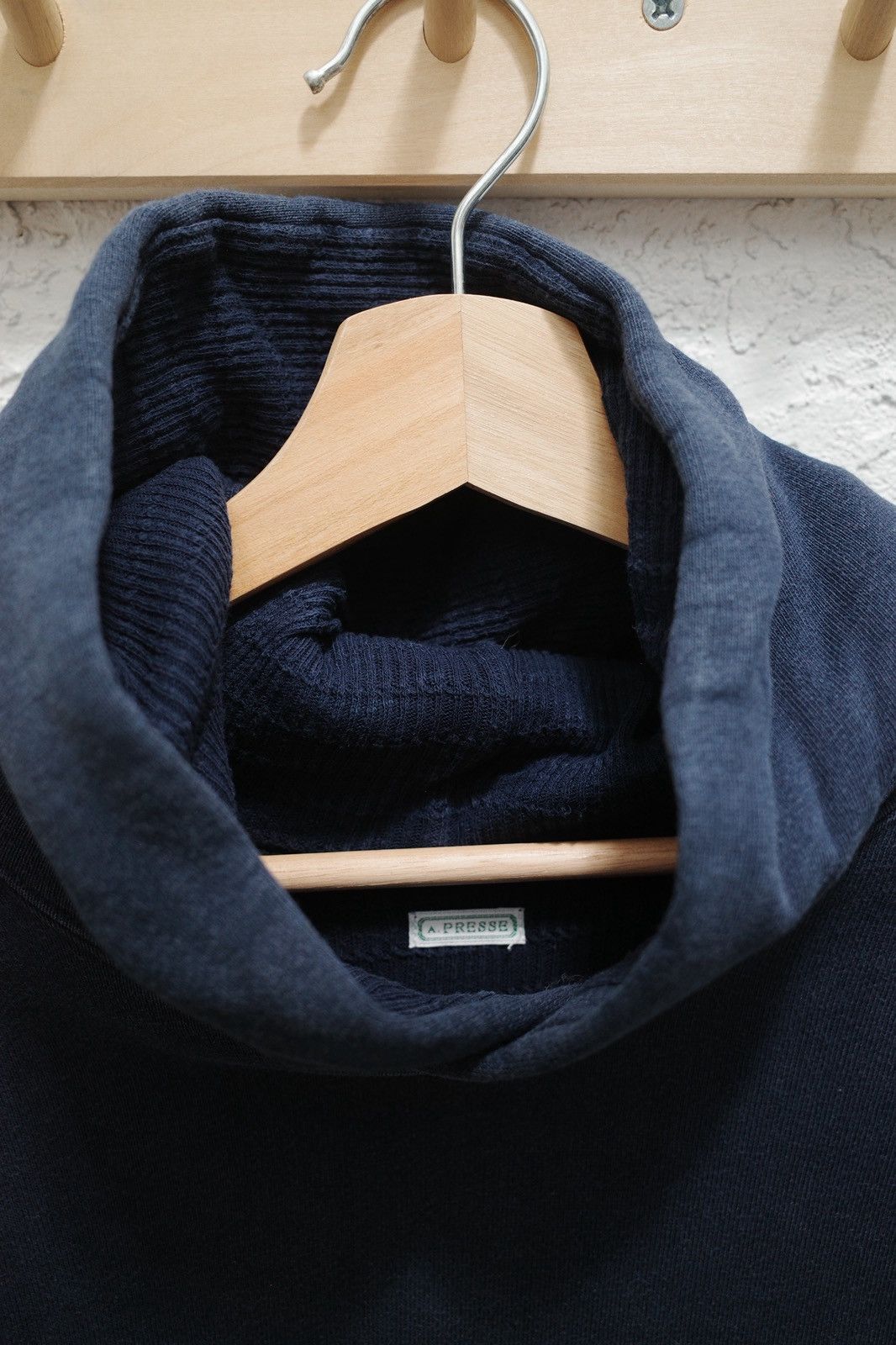A.PRESSE Navy vintage hoodie size 2 Size US M / EU 48-50 / 2 - 6 Thumbnail