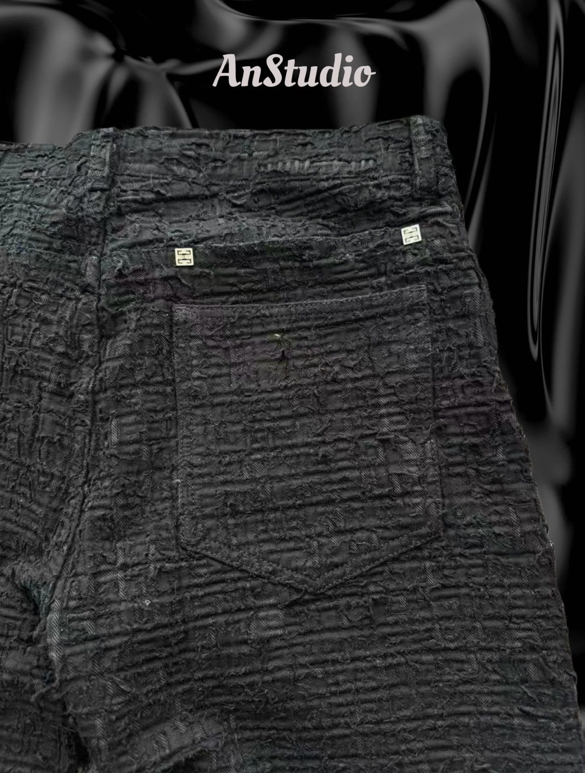 Givenchy Givenchy MMW 4G Destroyed Boro Denim Jeans Size US 33 - 4 Thumbnail