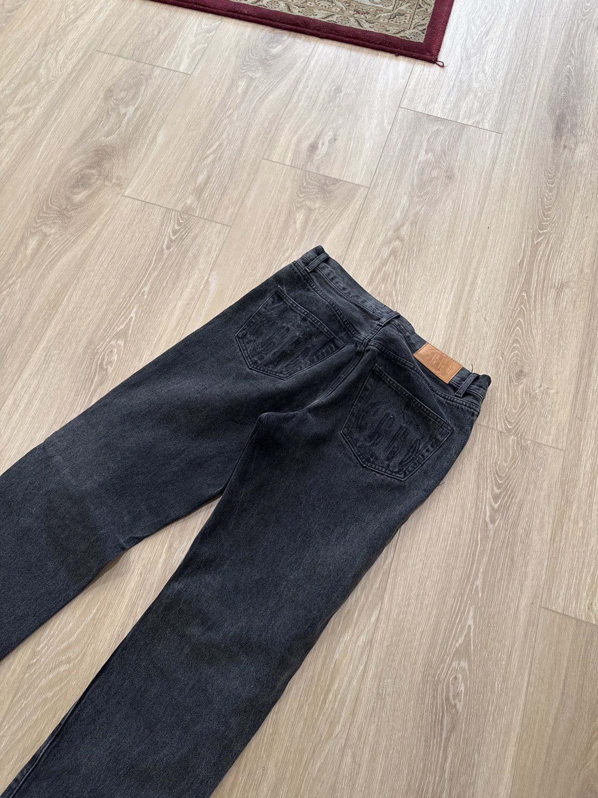 Menace Embossed Target Logo Denim Pants Faded Black size 30 Size US 30 / EU 46 - 2 Thumbnail