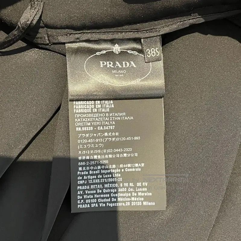 Prada Prada Black Summer Midi Skirt for Women. Size 22" - 6 Thumbnail