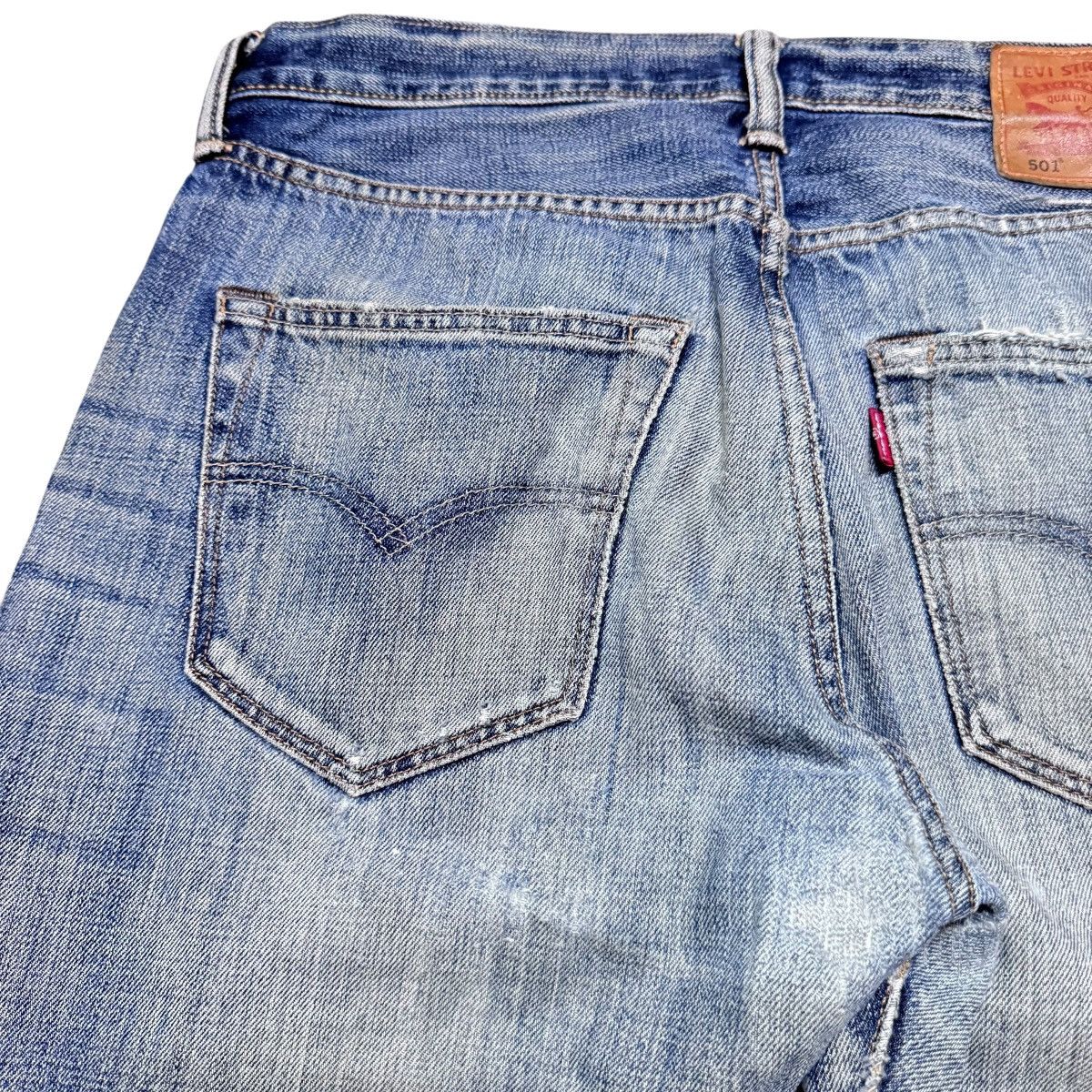 Levi's Levis 501 Distressed Jeans Clawmark Size US 31 - 10 Thumbnail