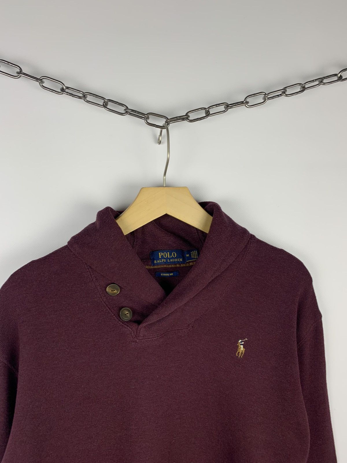 Polo Ralph Lauren Polo Ralph Lauren Estate Rib Sweater Men’s Size M Burgundy Size US M / EU 48-50 / 2 - 2 Thumbnail
