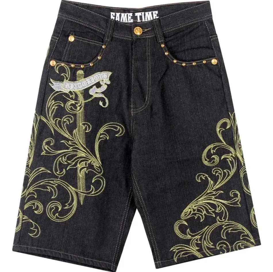 Japanese Brand Embroidered Vintage Jorts Y2K Shorts Hip Hop Summer Size US 32 / EU 48 - 6 Thumbnail