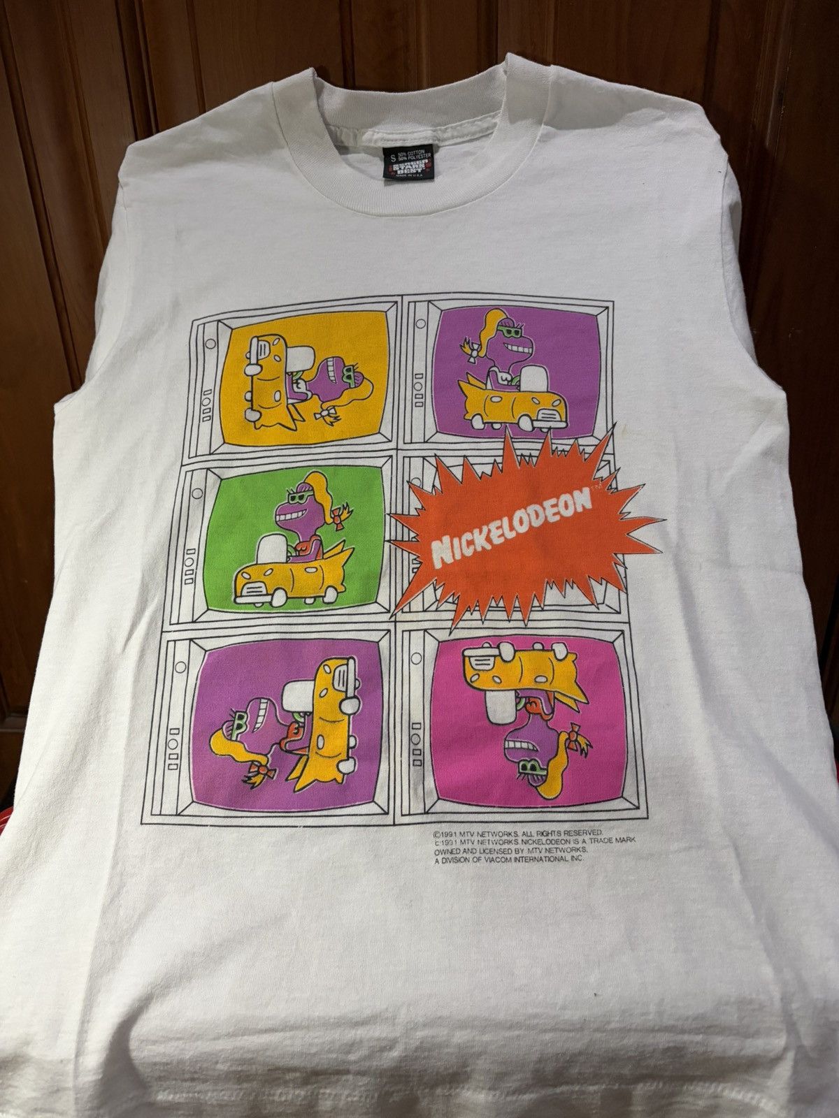 Nickelodeon Vintage 1991 MTV Nickelodeon Promo Tee Size US S / EU 44-46 / 1 - 1 Thumbnail