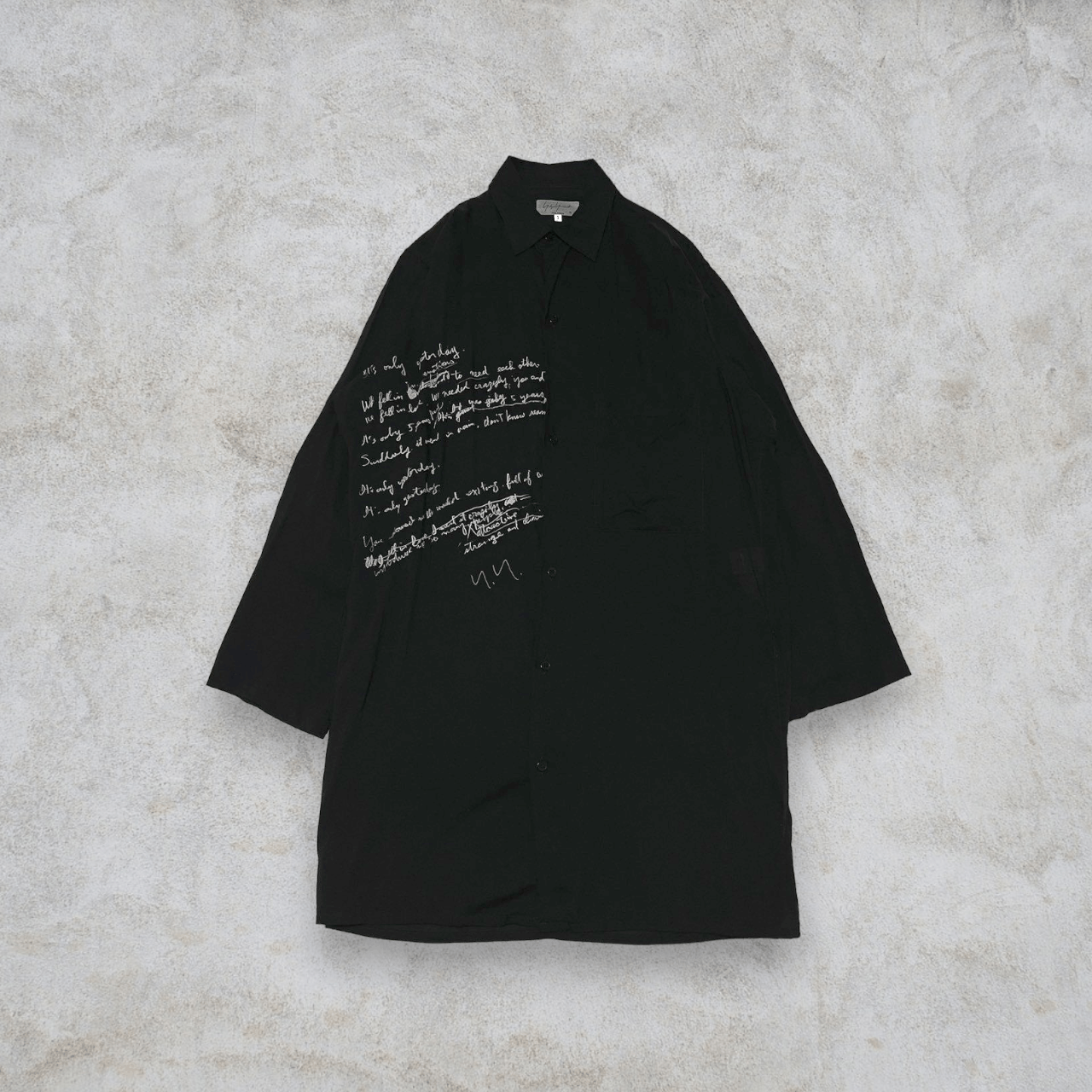 Yohji Yamamoto Pour Homme 19ss tencel lyric shirts HH-B62-295 | Grailed