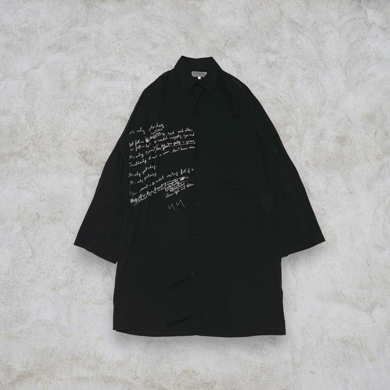Yohji Yamamoto Pour Homme 19ss tencel lyric shirts HH-B62-295 
