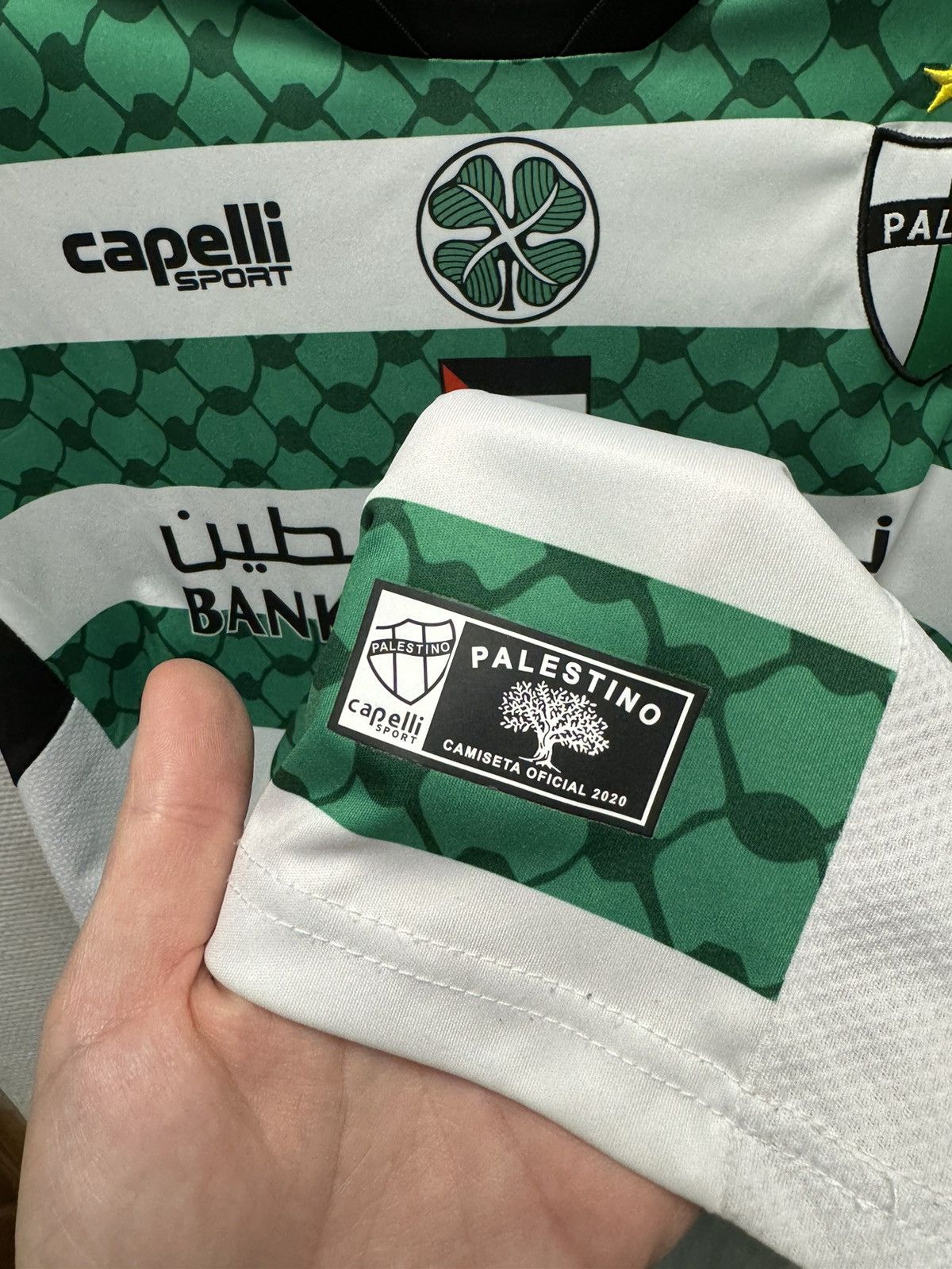 Other Palestino capelli soccer jersey Xl bank of Palestine Size US XL / EU 56 / 4 - 8 Thumbnail
