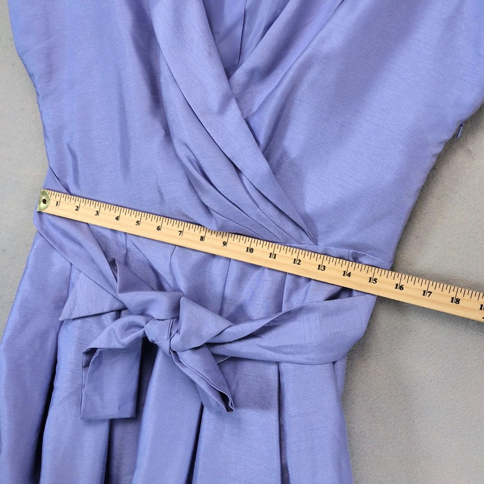 Other New Directions Lavender Fit & Flare Wrap Dress Sz10 Textured Size L / US 10 / IT 46 - 9 Thumbnail