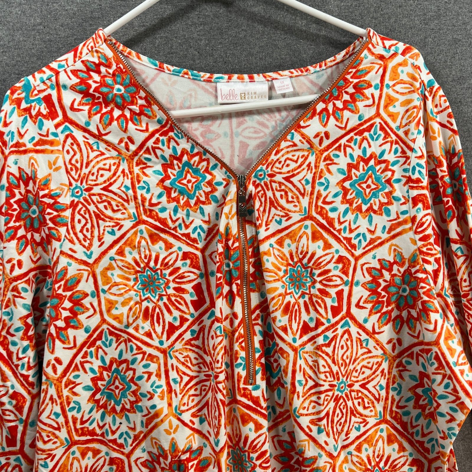 Other Belle by Kim Gravel TripleLuxe Knit Signature Zip Printed To Size XL / US 12-14 / IT 48-50 - 8 Thumbnail