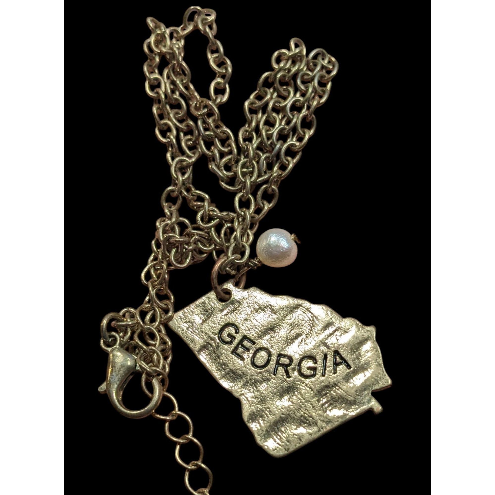 Other Souvenir Georgia State Shaped Gold Tone Pendant Necklace Size ONE SIZE - 2 Thumbnail