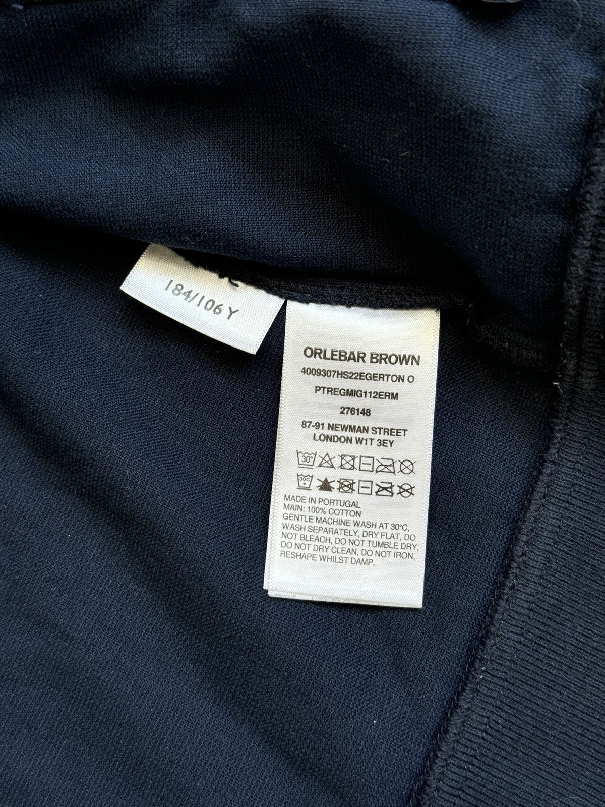 Orlebar Brown Orlebar Brown Terry Zip Jacket Navy Blue Size US L / EU 52-54 / 3 - 8 Thumbnail