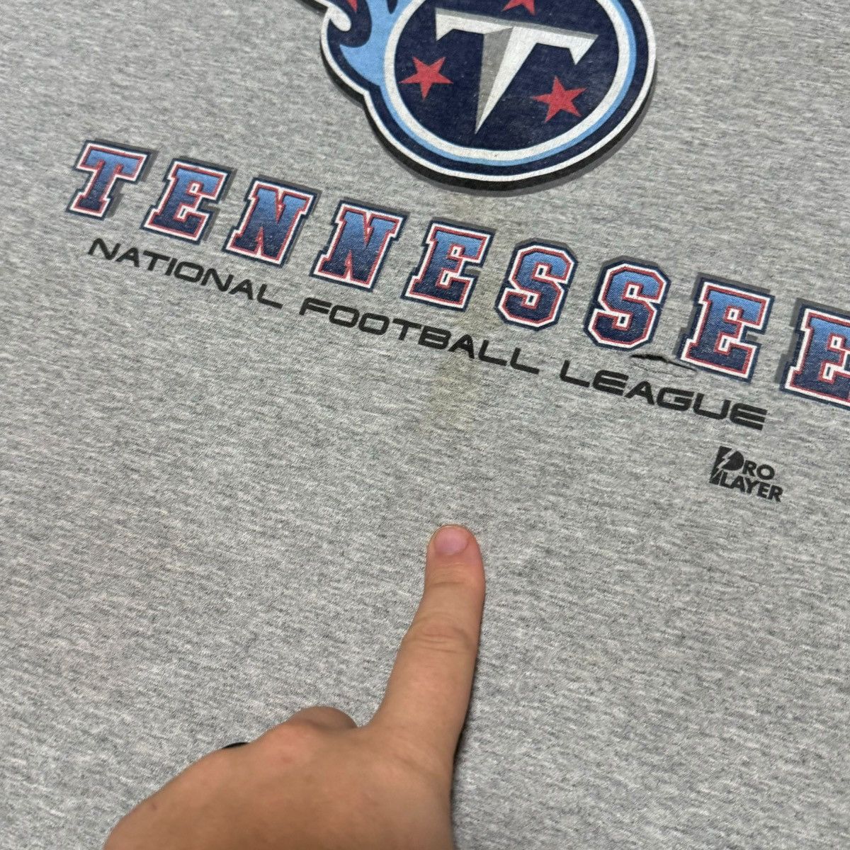 Pro Player × Vintage Vintage Pro Player Tennessee Titans Gray Shirt Adult 2XL Size US XXL / EU 58 / 5 - 3 Thumbnail