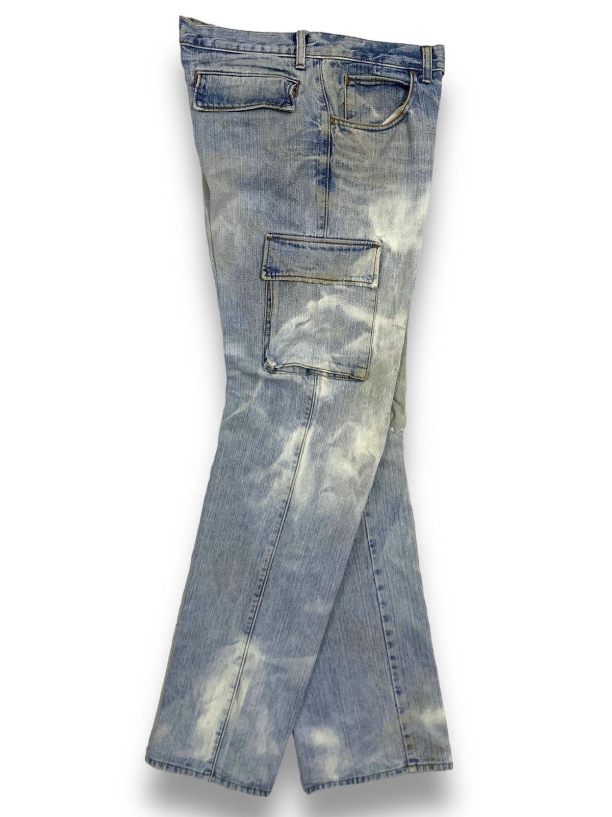 Japanese Brand Vintage Japanese Brand Dirty Mud Wash Baggy Cargo Jeans Size US 32 / EU 48 - 3 Thumbnail