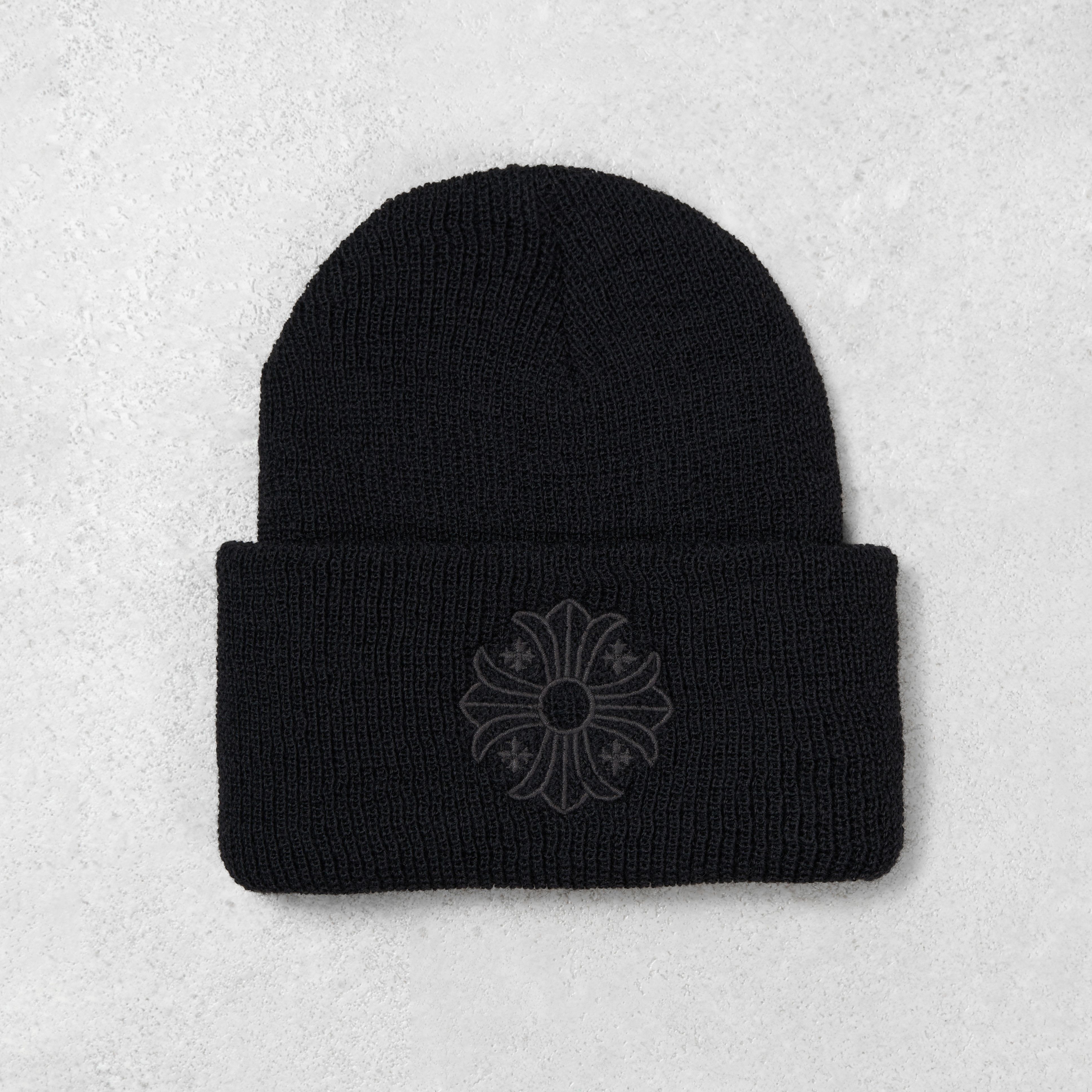 新品未使用　CHROME HEARTS CH PLUS BEANIE BLACK Chrome Hearts Embroidered CH Logo Black Beanie - SRM