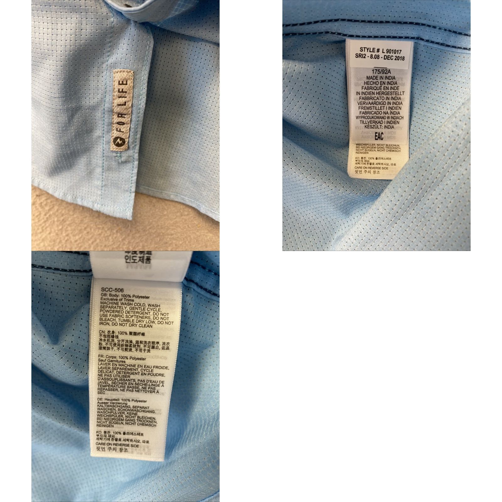 Marmot Marmot Mens Medium Turquoise Short Sleeve Pocketed Outdoor Shirt /148-21 Size US M / EU 48-50 / 2 - 8 Thumbnail