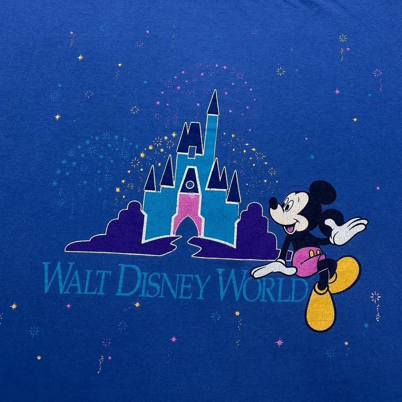 Disney Vintage Mickey Walt Disney World Castle T-Shirt Size US XL / EU 56 / 4 - 3 Thumbnail