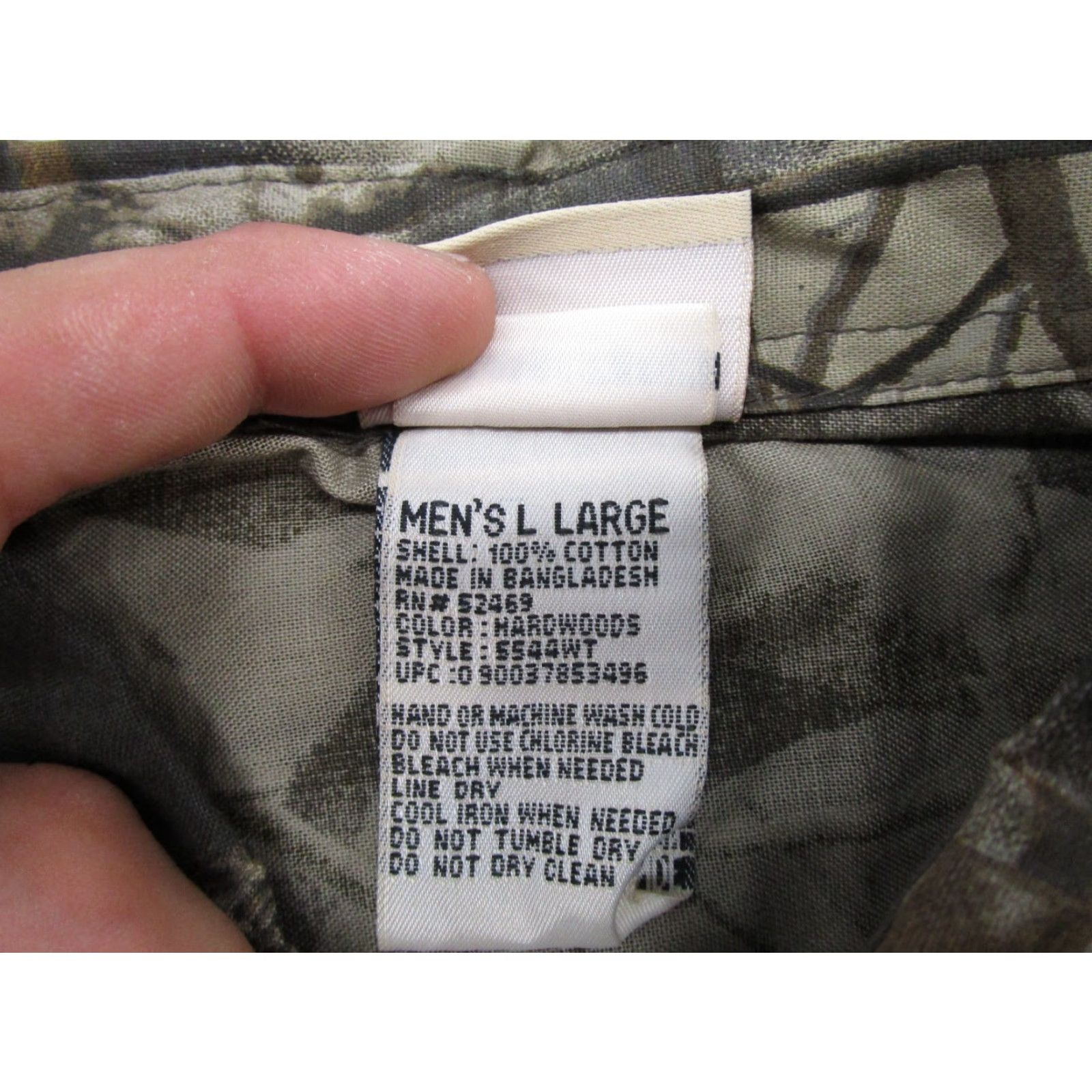 Vintage VTG Woolrich Camo Button Shirt Mens L Realtree Hardwoods Camouflage Shirt Size US L / EU 52-54 / 3 - 3 Thumbnail
