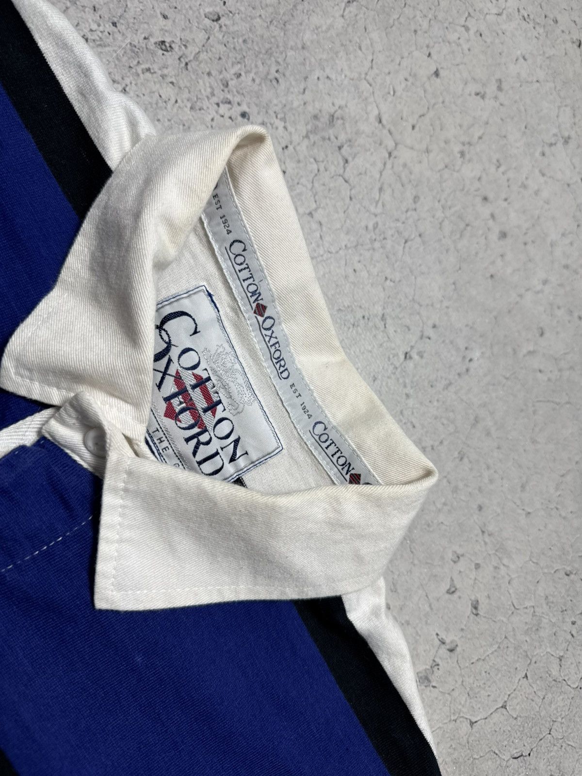 Vintage Cotton Oxford Bath 1994/1995 Rugby Sweatshirt Jersey Striped Size US XXL / EU 58 / 5 - 5 Thumbnail