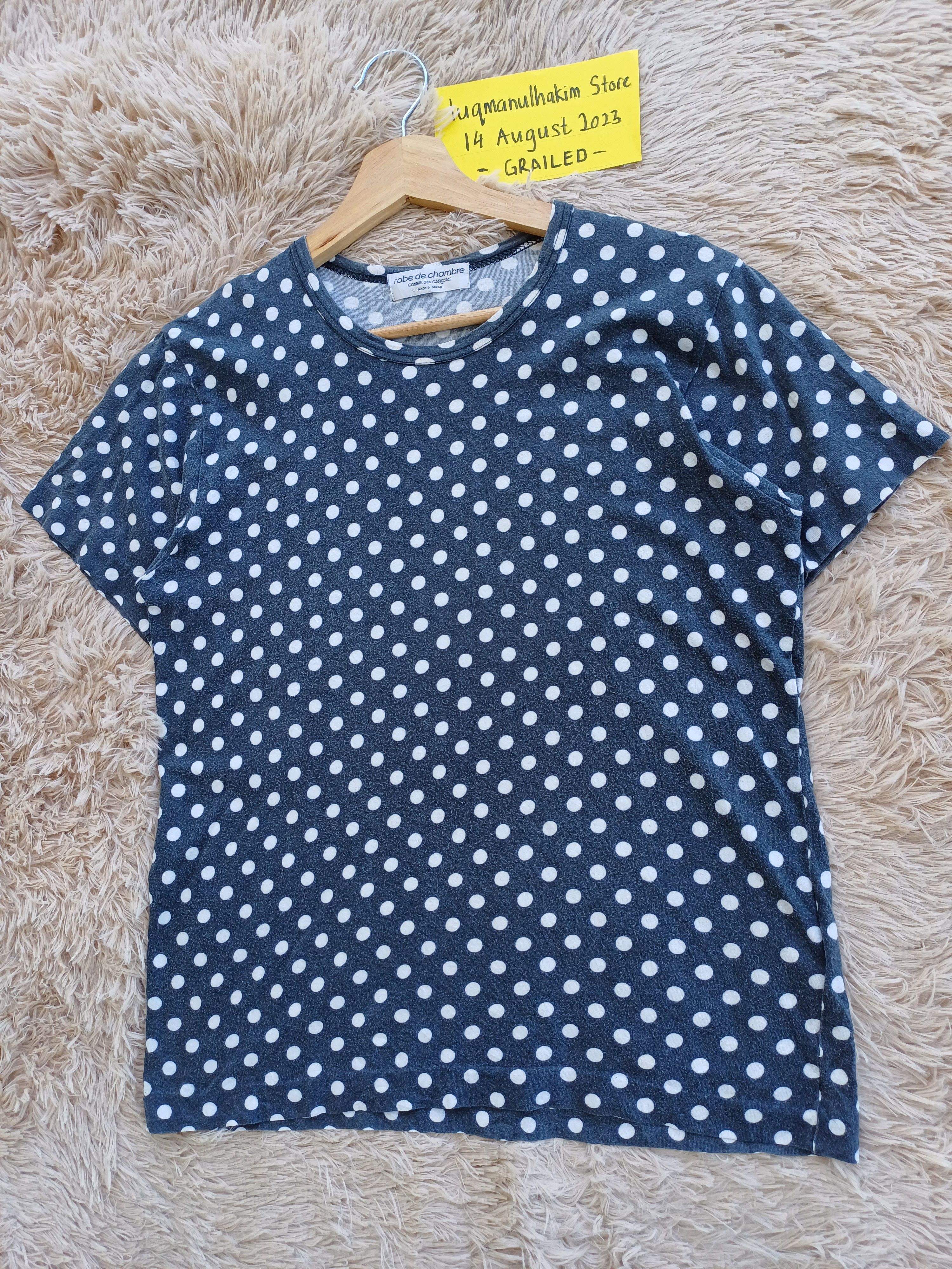 Comme des Garcons Vtg 90's robe de chambre COMME des GARCONS Polka Dot Shirt Size S / US 4 / IT 40 - 3 Thumbnail