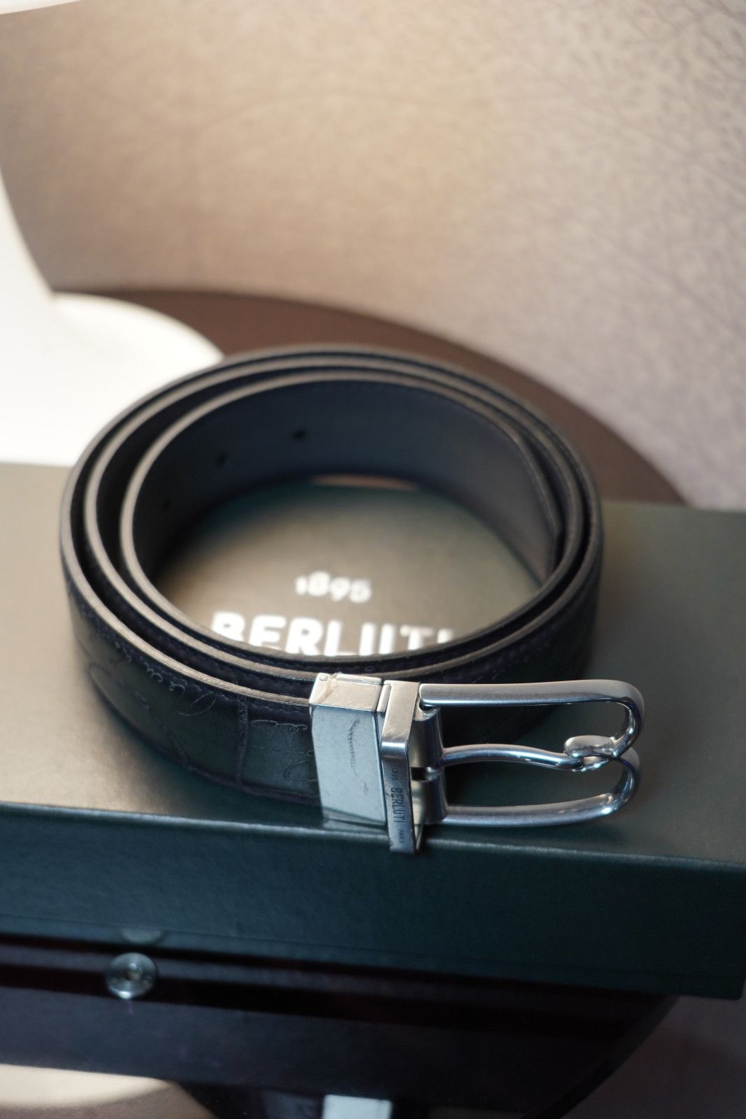 Berluti Berluti B Volute Reversible Belt 95 Scritto Venezia Leather Size ONE SIZE - 5 Thumbnail