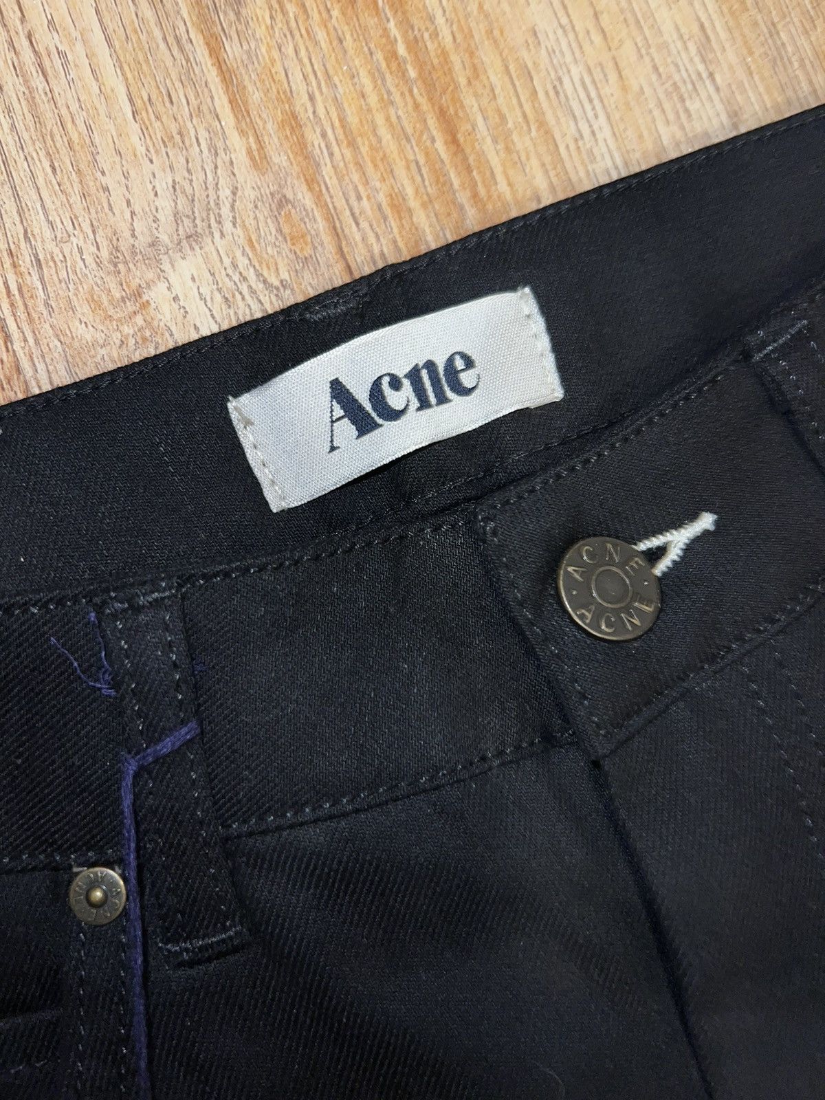 Acne Studios Slim Jeans Acne Distress Denim Low Rise 🟦 Size US 29 - 13 Thumbnail