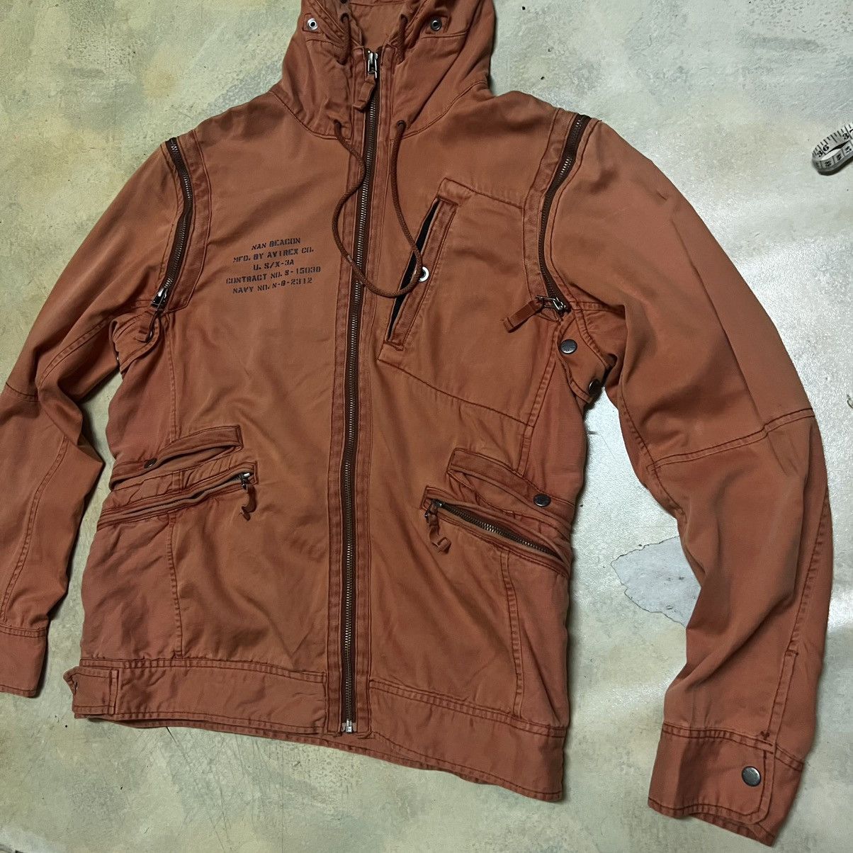 Avirex Avirex Military Style Hoodie Jacket Multi pockets Size US L / EU 52-54 / 3 - 2 Thumbnail