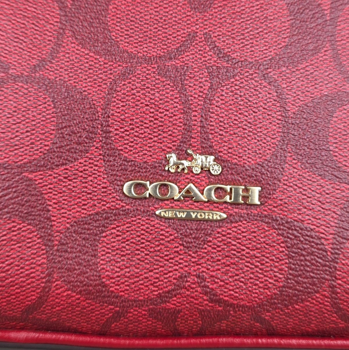 Coach Coach 2558 Katy Satchel In Signature Canvas Red Hand Bag Size ONE SIZE - 12 Thumbnail