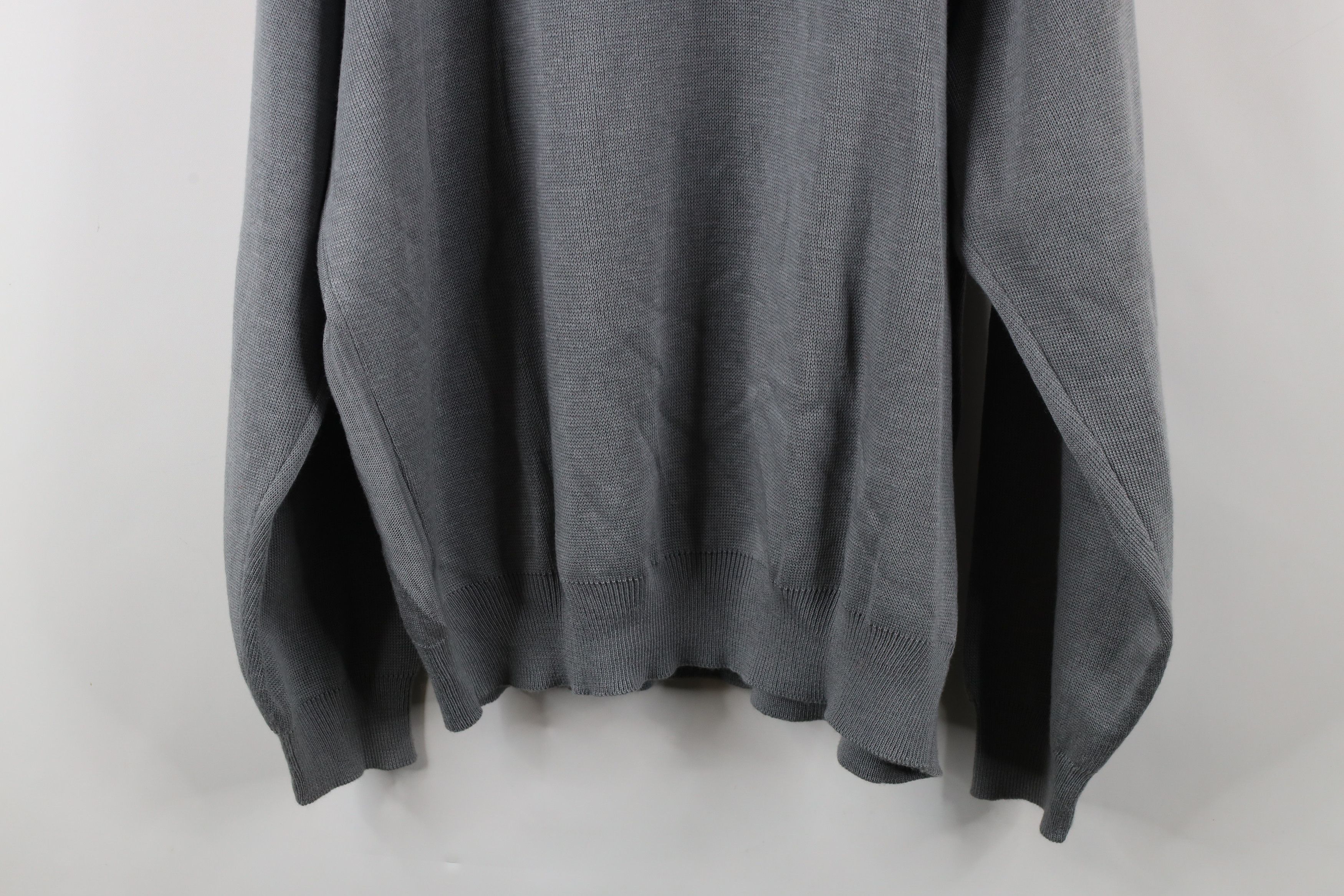 Vintage Vintage 90s Streetwear Argyle Knit Crewneck Sweater Gray Size US XXL / EU 58 / 5 - 9 Thumbnail