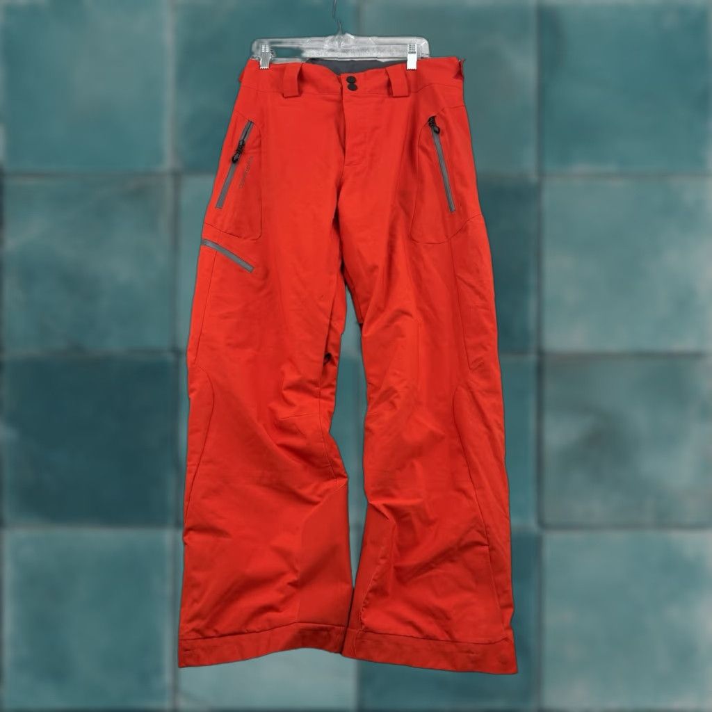 Obermeyer Obermeyer Force Pant Mens Orange Snow Pants Ski Winter Activewear L EUC Size US 33 - 1 Thumbnail