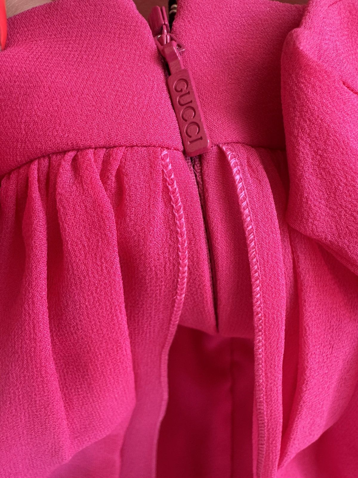 Gucci Gucci New £6500 silk layered pink maxi dress, size XS, 38 IT Size XS / US 0-2 / IT 36-38 - 8 Thumbnail