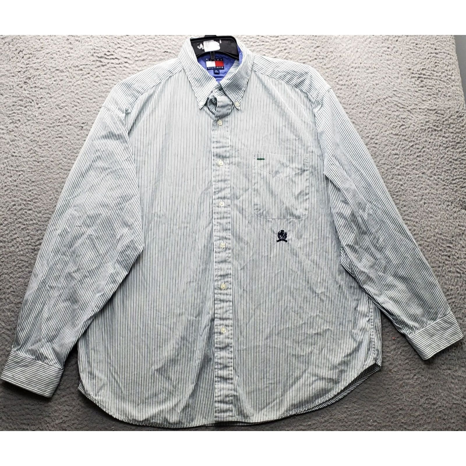 Tommy Hilfiger Tommy Hilfiger Shirt Mens XL Multicolor Striped Long Sleeve Collared Button Down Size US XL / EU 56 / 4 - 2 Thumbnail