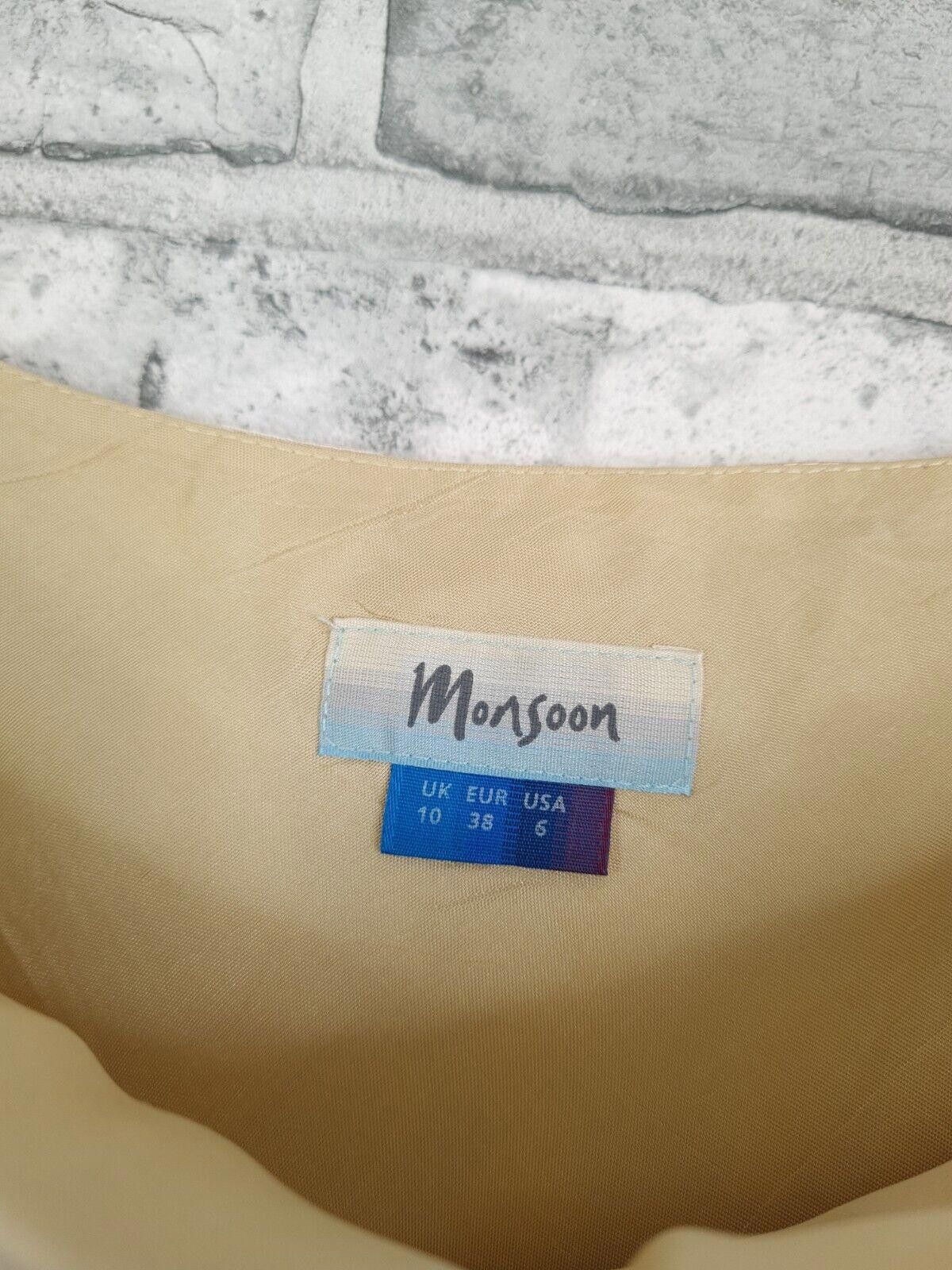 Designer Monsoon Dress Size 10 Devore Silk Vintage Y2k Size M / US 6-8 / IT 42-44 - 5 Thumbnail