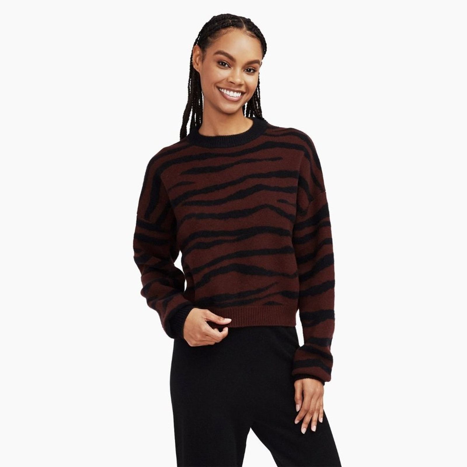 NAADAM Tiger Stripes Cashmere Sweater from Naadam Size M / US 6-8 / IT 42-44 - 2 Thumbnail