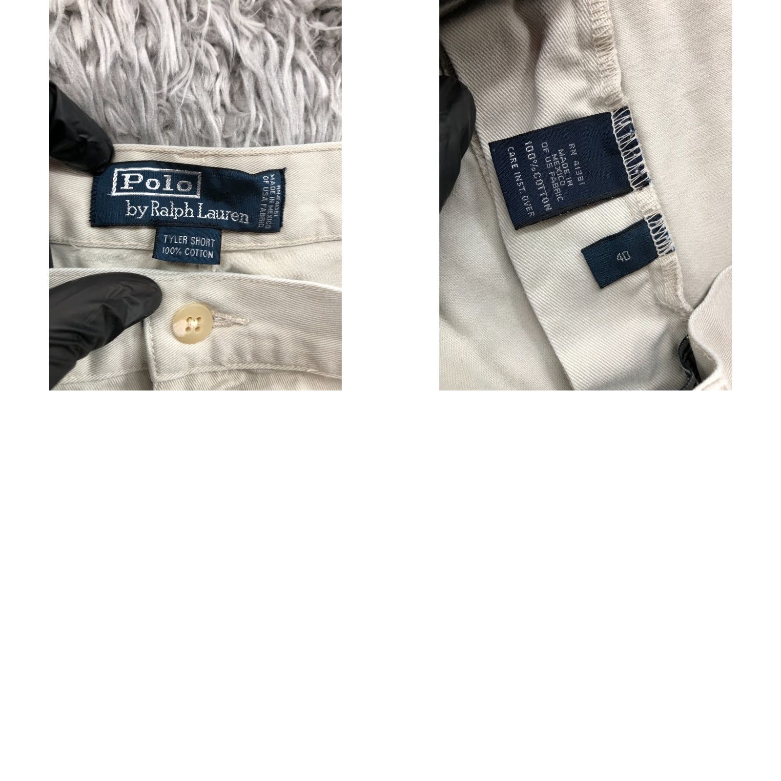 Ralph Lauren Ralph Lauren Polo Shorts Mens 40 Bermuda Mid Rise Beige Cotton Blend Flat Front 5-Pocket Logo Classic American Outdoor Size US L / EU 52-54 / 3 - 8 Thumbnail