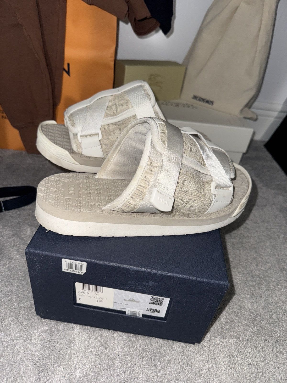DIOR ディオール サンダル ALPHA メンズ 27cm 42 Dior Dior Alpha Slide EU42 UK8 CM27 | Grailed